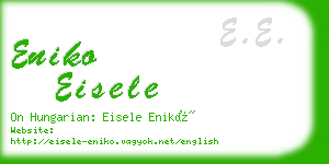 eniko eisele business card